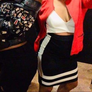 Black and white dress